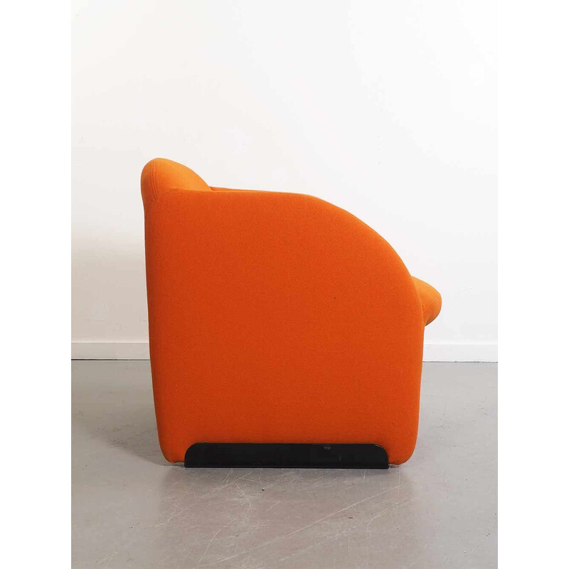 Orangefarbener Ben-Sessel von Pierre Paulin für Artifort, 1980er Jahre