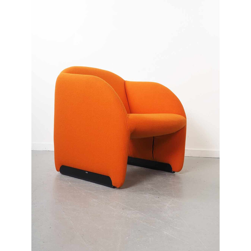 Vintage orange Ben armchair by Pierre Paulin for Artifort, 1980s