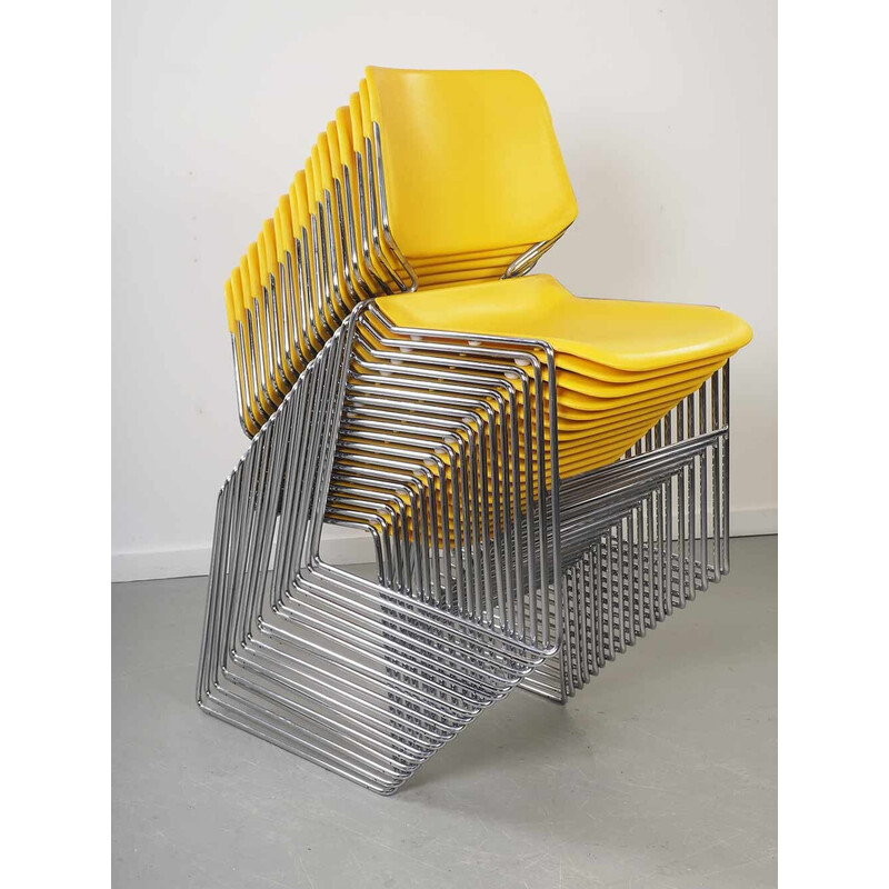 Cadeiras Vintage Stackable Matrix por Thomas Tolleson para Matrix Krueger, EUA