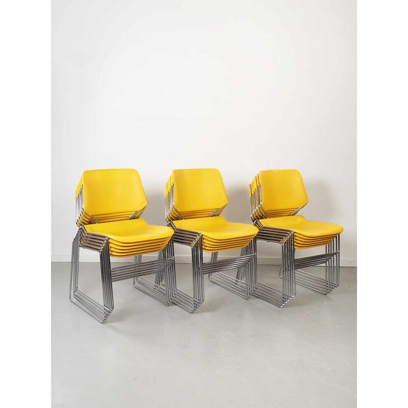 Vintage Stackable Matrix Stühle von Thomas Tolleson für Matrix Krueger, USA