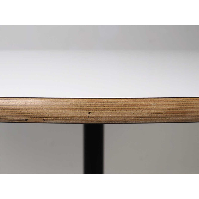 Runder Vintage-Tisch aus Holz und Metall