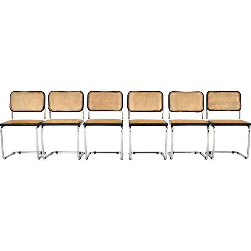 Set of 6 vintage chairs by Marcel Breuer