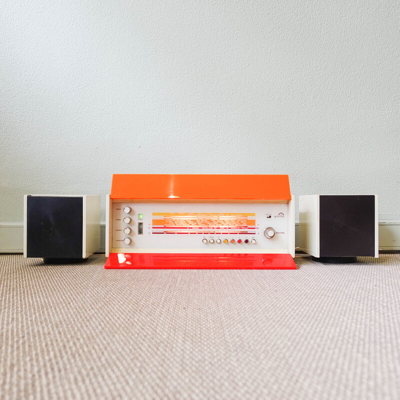 Vintage Spectra futura stereo de Raymond Loewy para Nordmende, 1968s