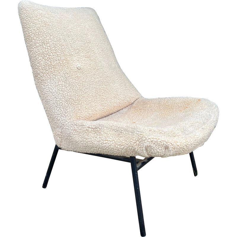 Sk660 vintage armchair by Pierre Guariche for Steiner, 1950s