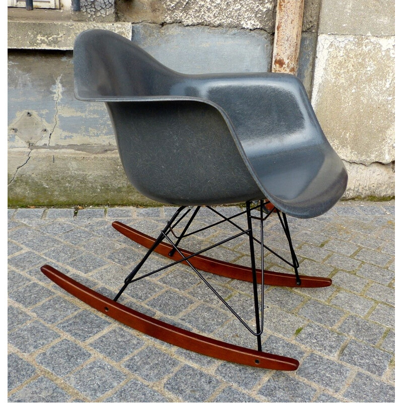 EAMES RAR grey rocking chair - 1965