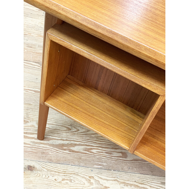 Vintage teak desk by Peter Løvig Nielsen for Hedensted Møbelfabrik, Denmark 1970s