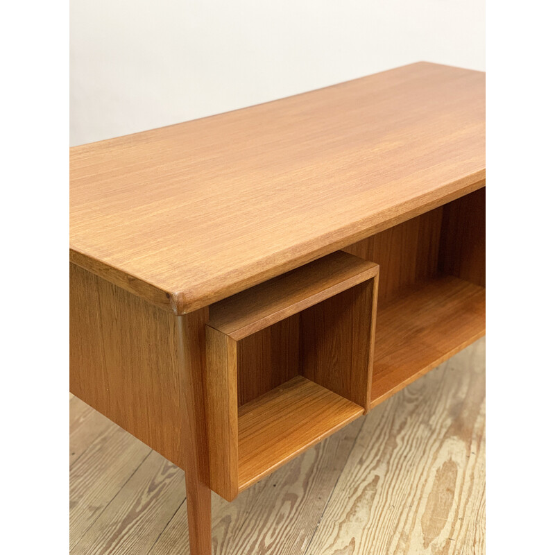 Vintage teak desk by Peter Løvig Nielsen for Hedensted Møbelfabrik, Denmark 1970s