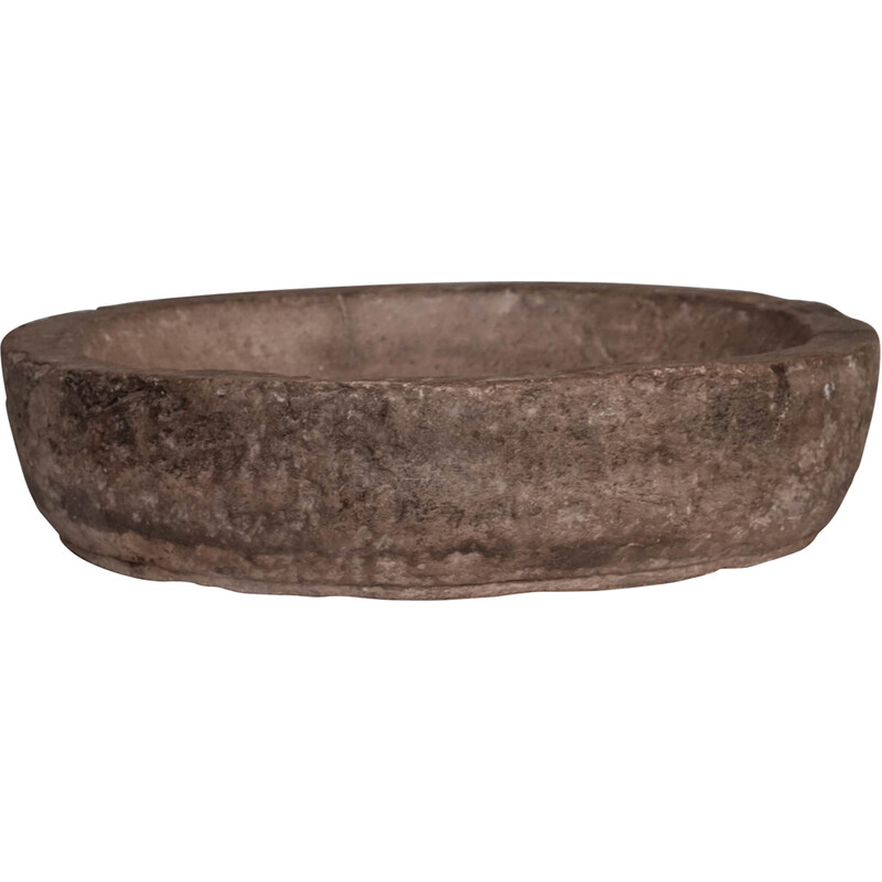 Vintage stone bowl, Nepal 1900s