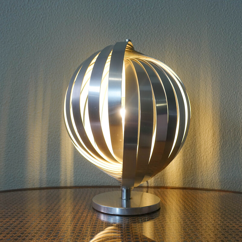 Lampe de table vintage "Moon" par Henri Mathieu, France 1970