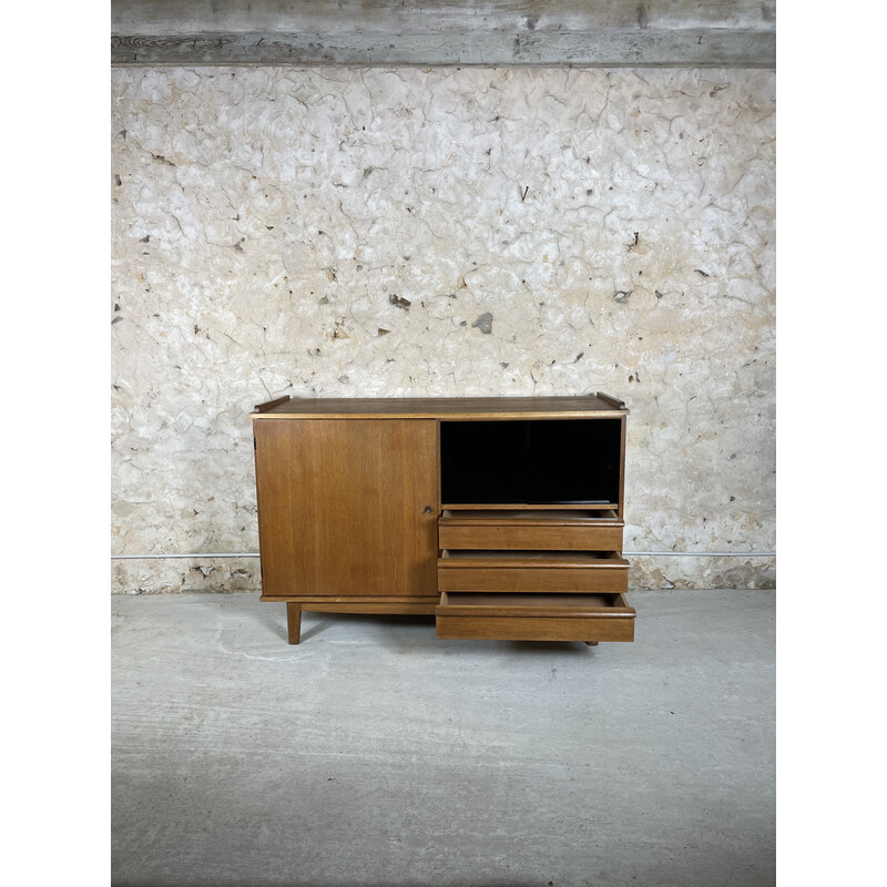 Vintage oak highboard, 1960s