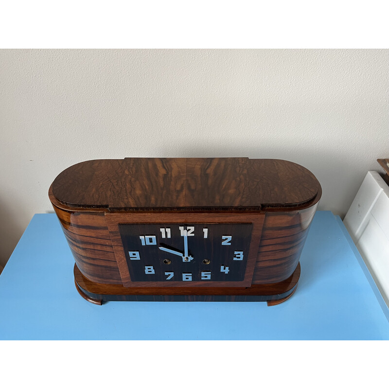 Vintage Art Deco mantel clock, Germany 1930s