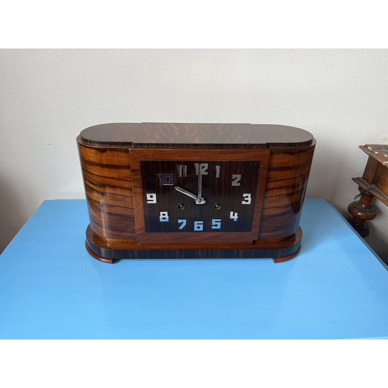Vintage Art Deco mantel clock, Germany 1930s