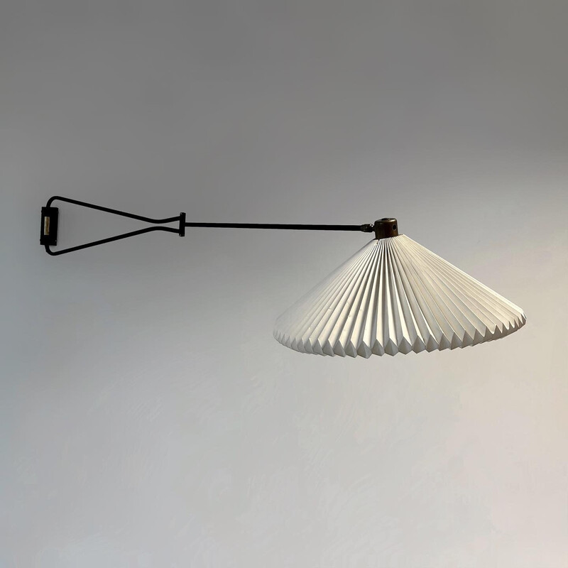 Vintage wall lamp by René Mathieu for Lunel, France 1950