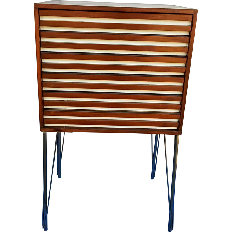 Vintage teak and metal craft furniture