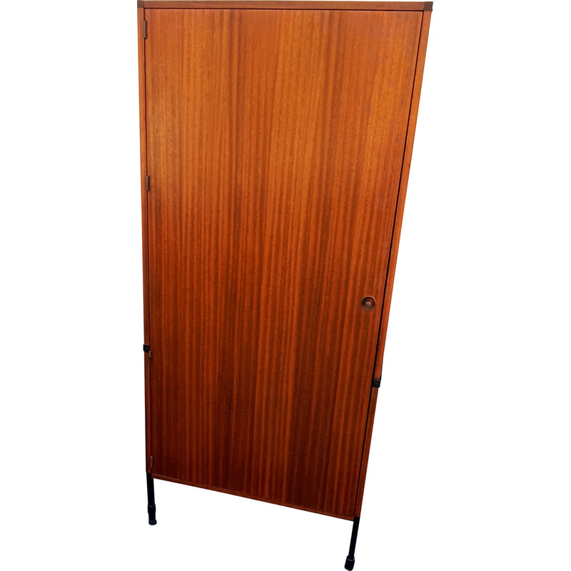 Vintage Scandinavian cabinet in teak and metal