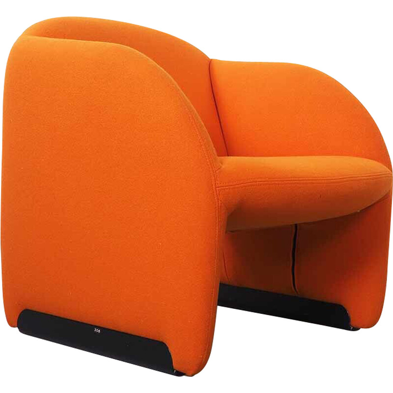 Fauteuil vintage Ben orange de Pierre Paulin pour Artifort, 1980