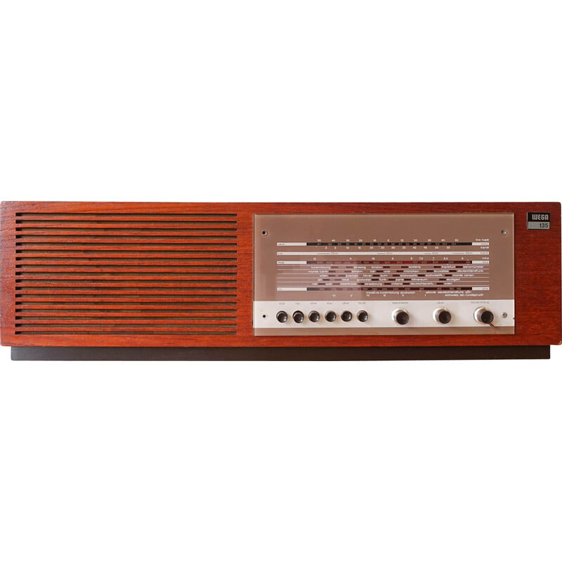 Radio vintage in teak di Wega, anni '60