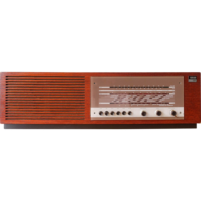 Vintage-Radio aus Teakholz von Wega, 1960er Jahre
