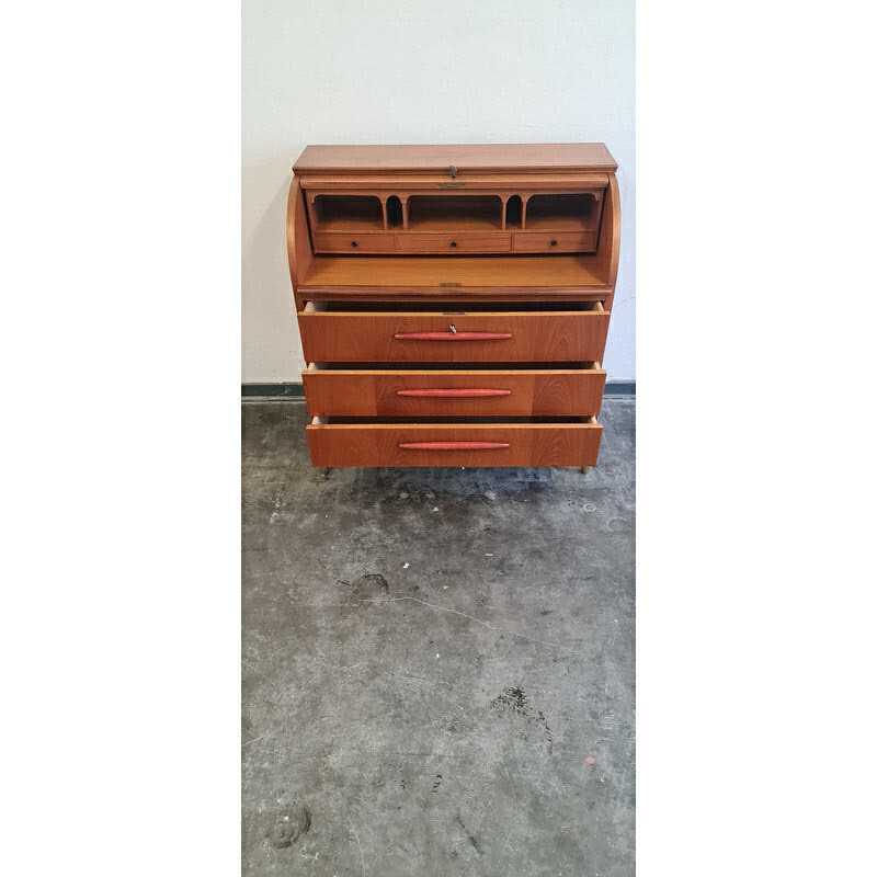 Vintage Swedish teak secretary by Egon Ostergaard for Msi, Sweden