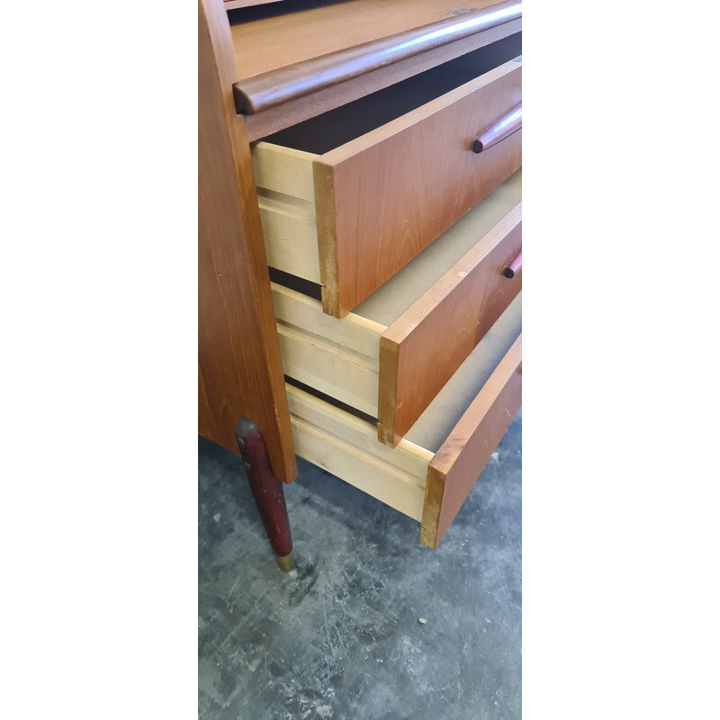 Vintage Swedish teak secretary by Egon Ostergaard for Msi, Sweden