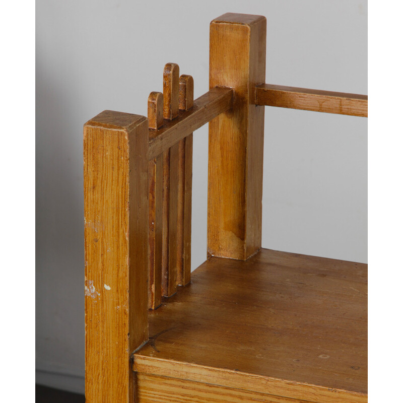 Scaffale in legno vintage, 1960