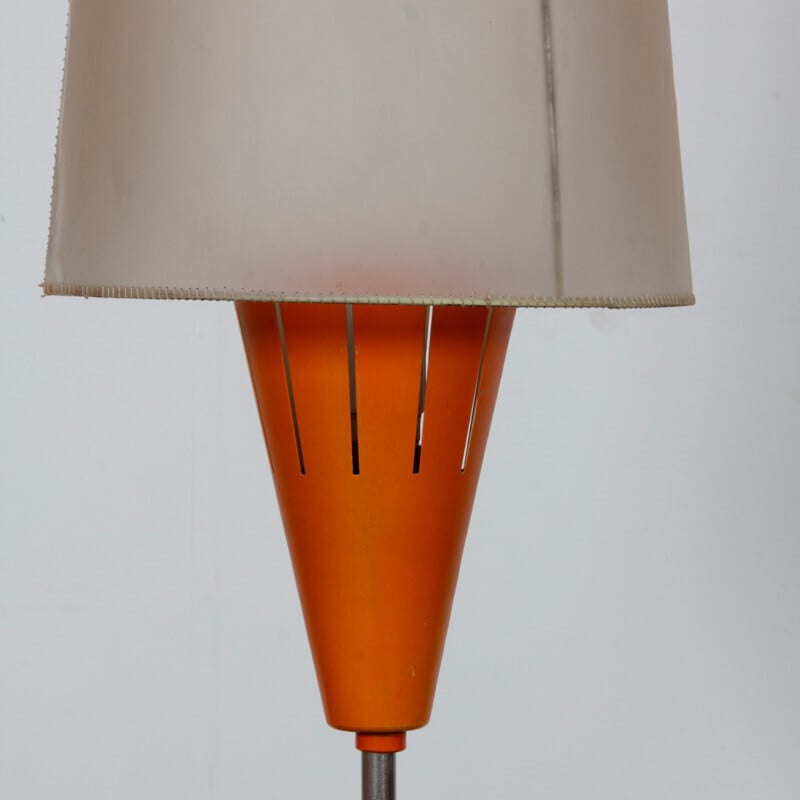 Vintage metalen vloerlamp, 1960