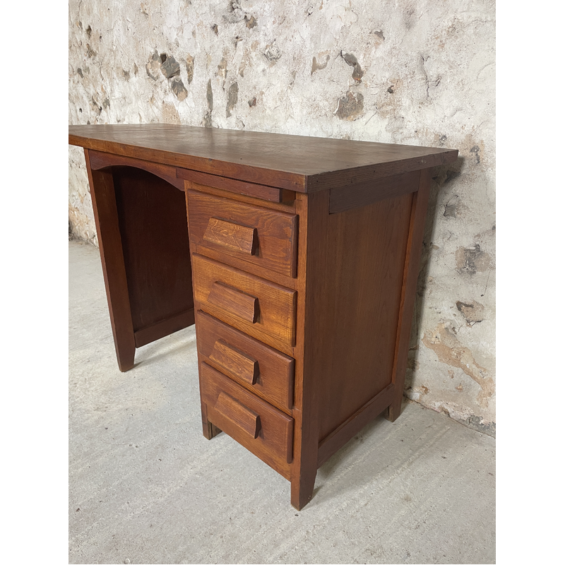 Vintage oak accounting desk