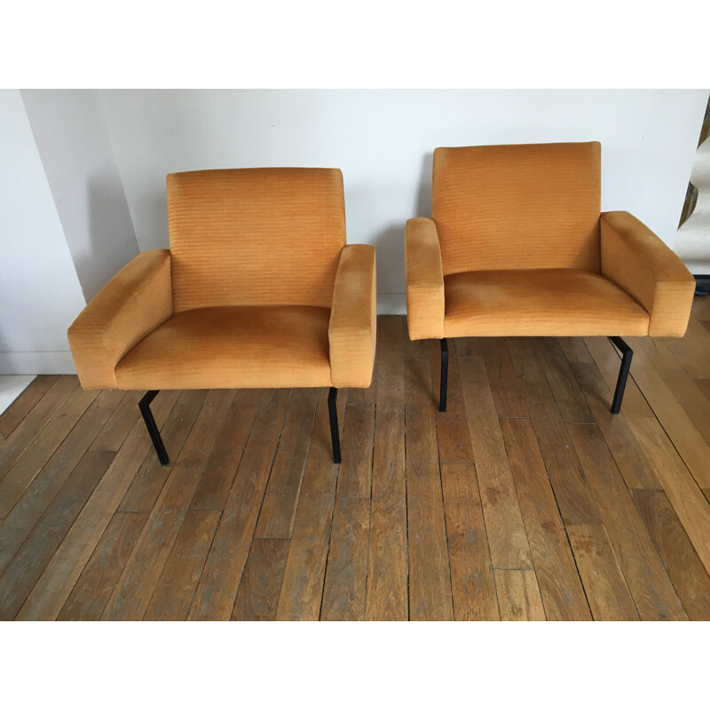 Pair of armchairs by Joseph André MOTTE - 1960s