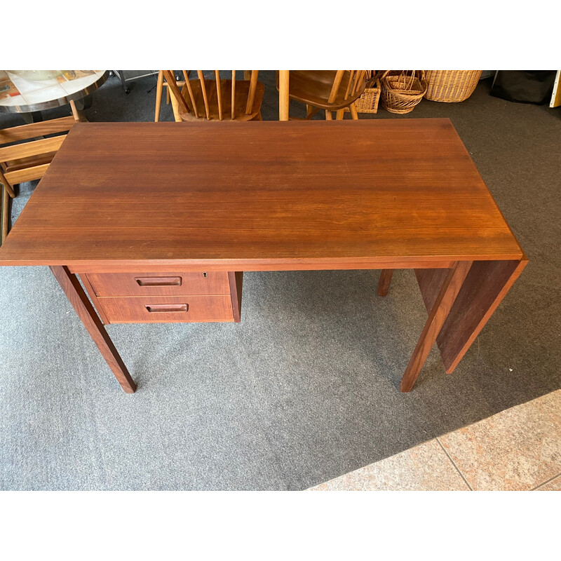 Vintage teak desk by Gunnar Nielsen Tibergaard, 1960