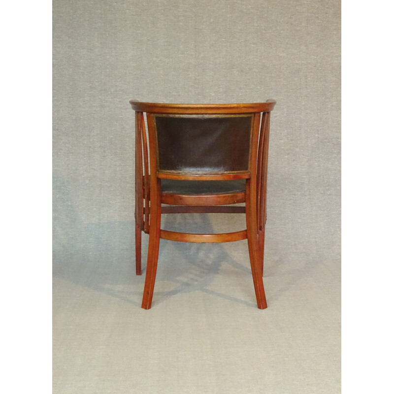 Vintage Viennese armchair N°6528 by Kammerer Secession for Thonet, 1920
