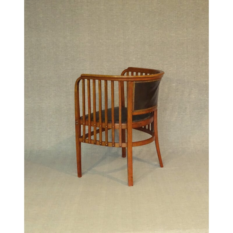 Poltrona viennese d'epoca N°6528 di Kammerer Secession per Thonet, 1920