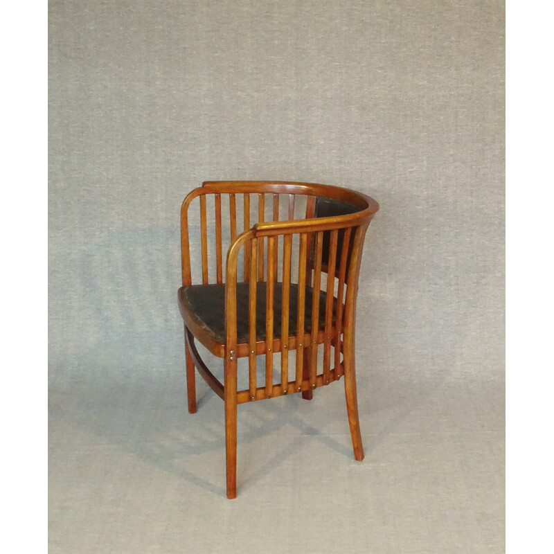 Poltrona viennese d'epoca N°6528 di Kammerer Secession per Thonet, 1920