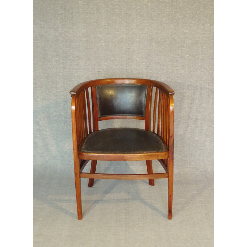 Fauteuil vintage viennoise N°6528 de Kammerer Sécession pour Thonet, 1920