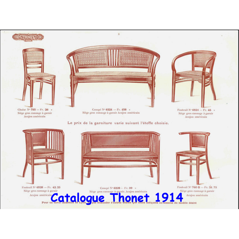 Vintage Weense fauteuil N°6528 van Kammerer Secession voor Thonet, 1920