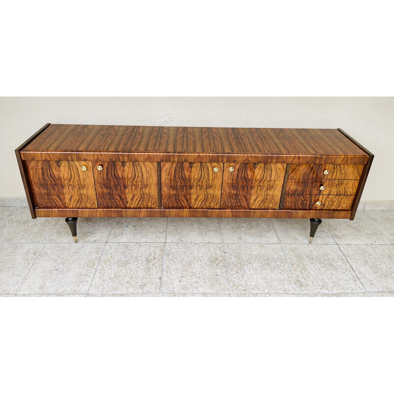 Vintage Art Deco walnut sideboard