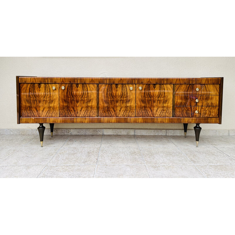 Vintage Art Deco walnut sideboard