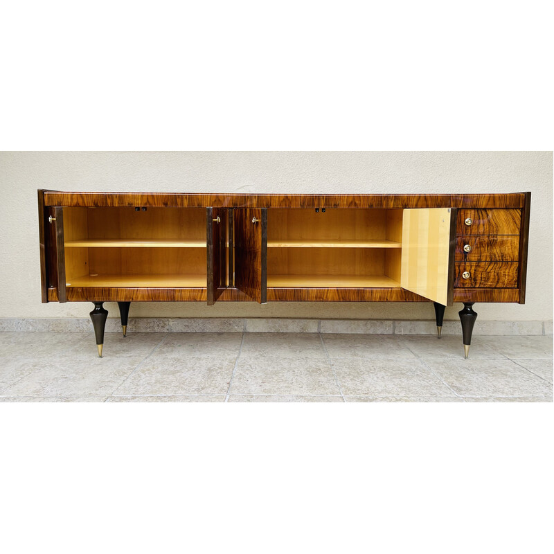 Vintage Art Deco walnoten dressoir