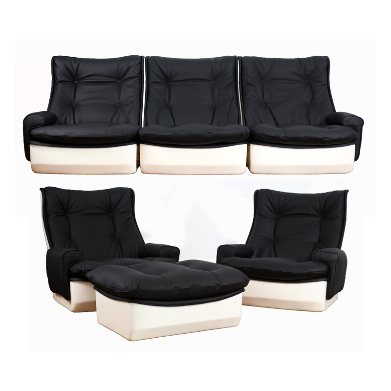 Vintage Orchid loungeset van Michel Cadestin voor Airborne, 1970.