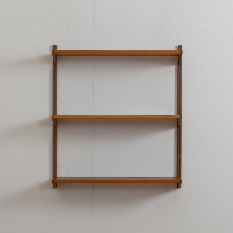 Vintage teak shelves by Kai Kristiansen for Fm Møbler, Denmark 1960s