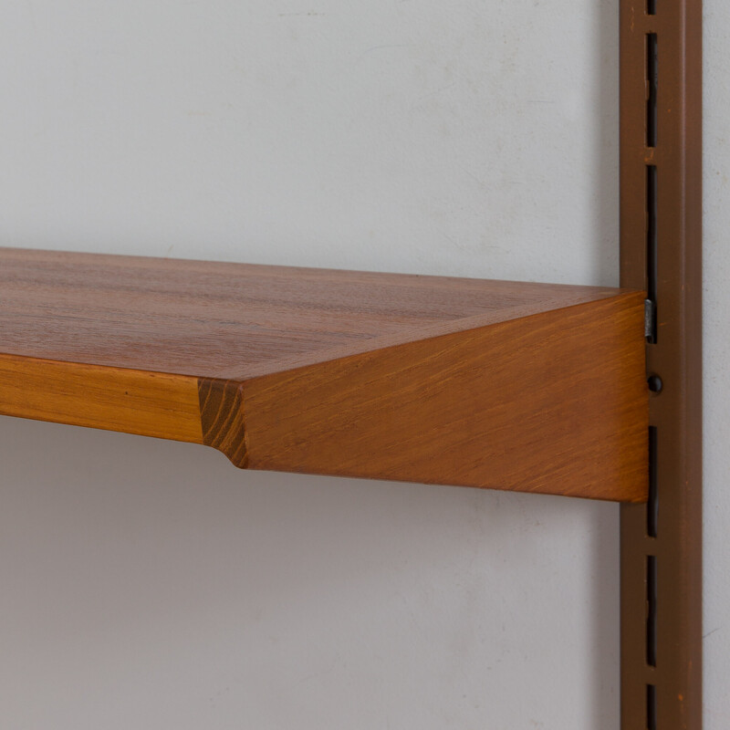 Vintage teak shelves by Kai Kristiansen for Fm Møbler, Denmark 1960s