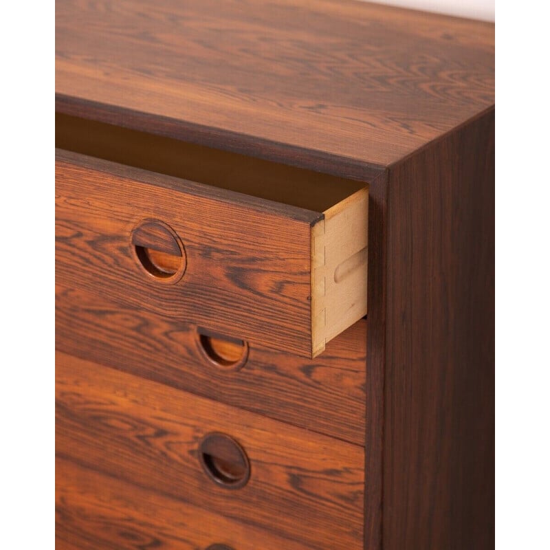 Vintage Danish rosewood chest of drawers with four drawers by Hvidt and Mølgaard, 1960s