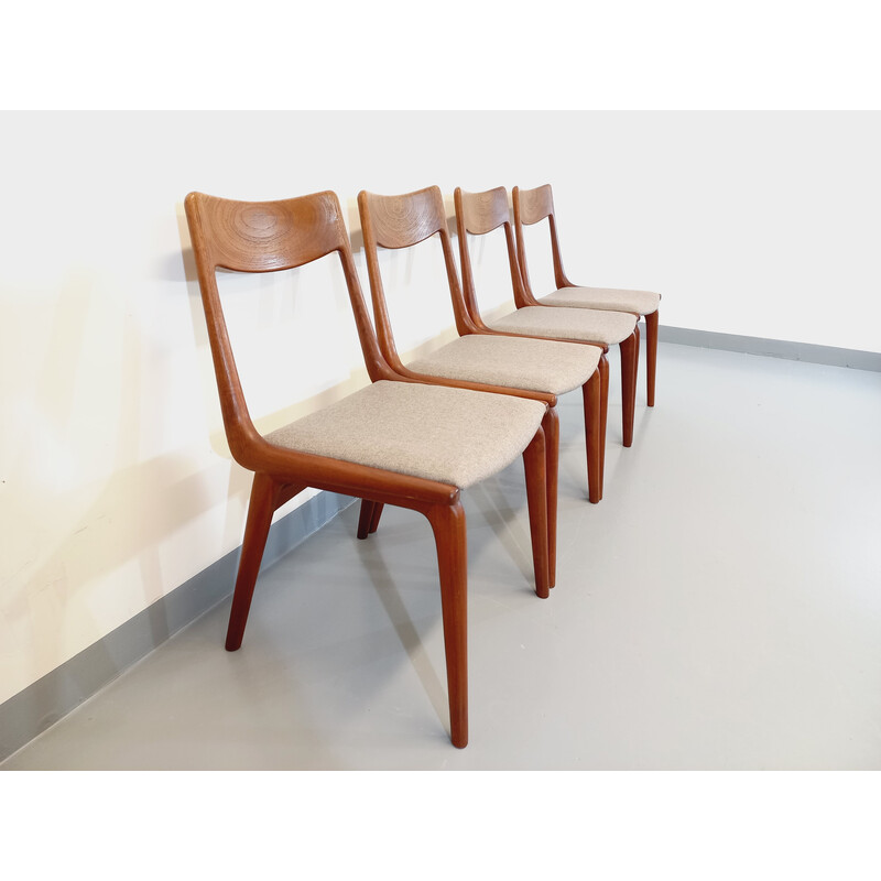 Set di 4 sedie vintage in teak di Alfred Christensen per Slagelse Møbelværk, Danimarca 1960
