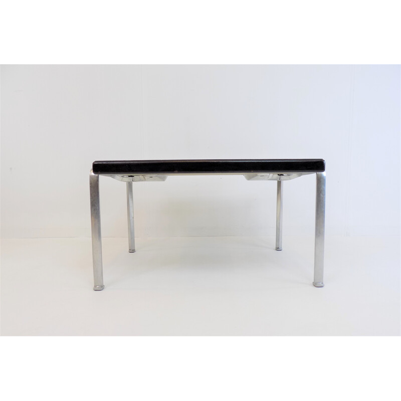 Vintage black wooden coffee table by Miller Borgsen for Röder Söhne, 1960s