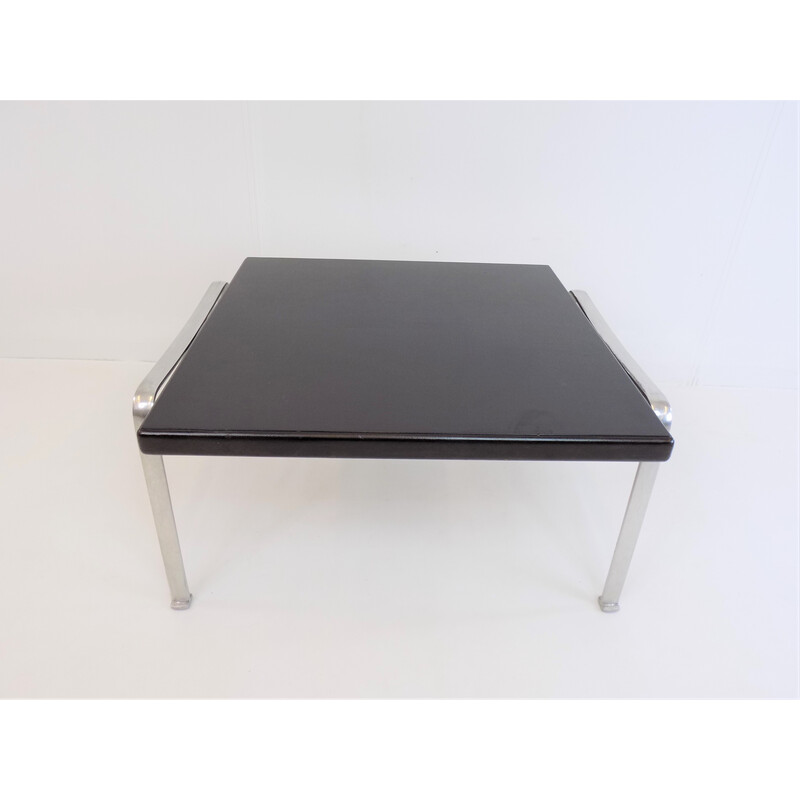 Vintage black wooden coffee table by Miller Borgsen for Röder Söhne, 1960s