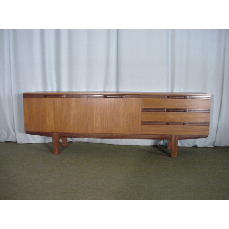 Vintage sideboard with multiple drawers and compartments - 1970s