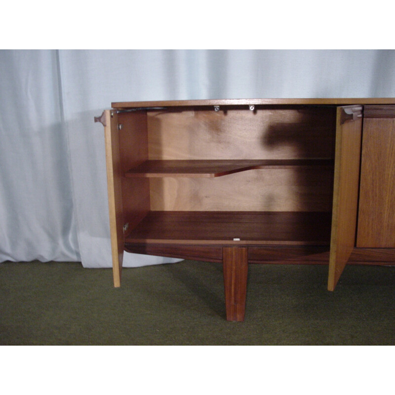 Vintage sideboard with multiple drawers and compartments - 1970s