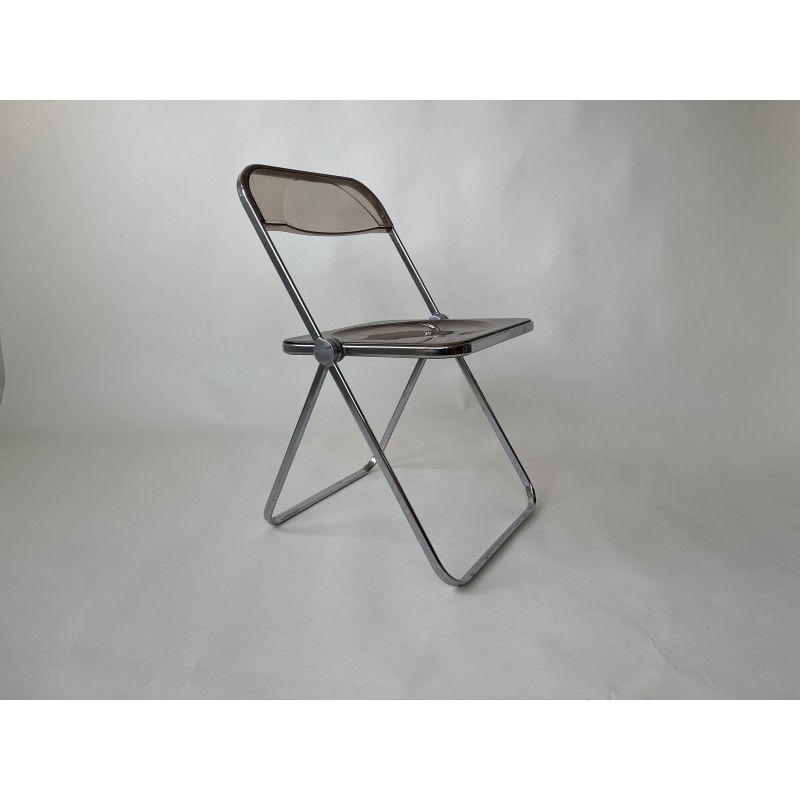 Pair of vintage folding Plia chairs by Giancarlo Piretti for Anonima Castelli, Italy 1970s