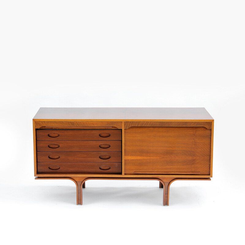 Vintage walnut sideboard by Gianfranco Frattini for Maga, 1960s