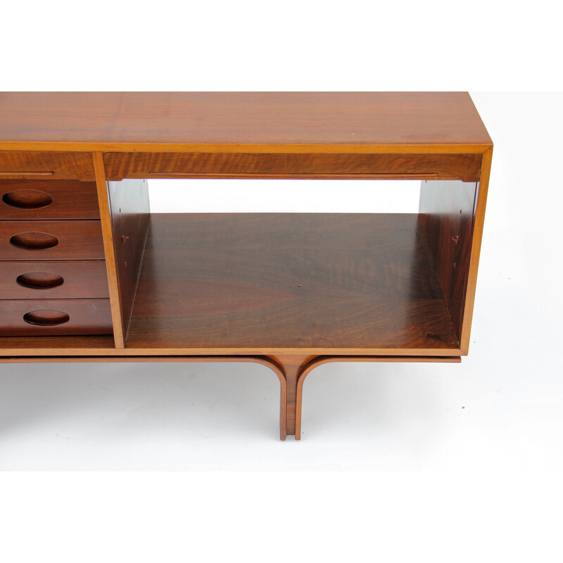 Vintage walnut sideboard by Gianfranco Frattini for Maga, 1960s