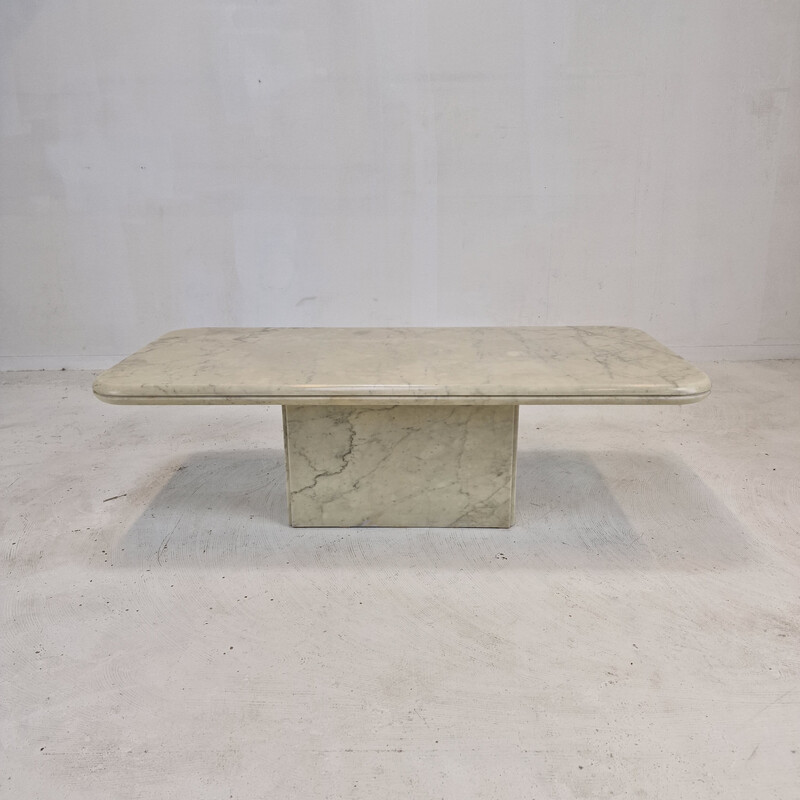 Italian vintage marble coffee table, 1970s